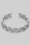Star Cutout Link Ring With Cz Pave