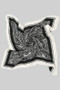 Woven Paisley Print Square Scarf