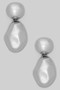 Hammered Tiered Drop Earrings