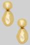 Hammered Tiered Drop Earrings