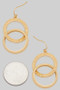 Textured Ring Drop Earrings