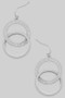 Textured Ring Drop Earrings