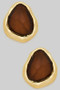 Textured Stone Studs