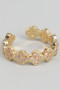 Cz Clover Link Ring