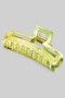 Marbled Acrylic Rectangular Cutout Hair Clip