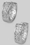 Brass Hinge Hoops With Cz Pave
