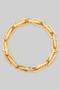Crystal Link Chain Stretch Bracelet