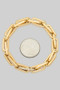 Crystal Link Chain Stretch Bracelet