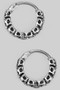 Stainless Steel Mini Skull Gothic Hoops