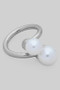 Twisted Pearl Scarf Ring