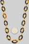 Leopard Acetate Link Necklace