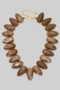 Marbled Stone Beaded Necklace