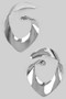 Twisted Brass Drop Earrings