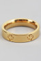 Pressed Clover Band Ring