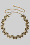 Stone Butterfly Link Chain Belt