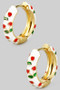 Lacquered Cherry Hinge Hoops