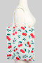 Cute Cherry Print Tote Bag