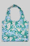 Painted Floral Print Tote Bag