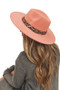 Fedora Hat With Animal Print Belt Strap