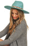 Fedora Hat With Animal Print Belt Strap