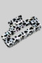 Opalescent Cow Print Rectangle Hair Clip