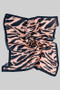 Zebra Print Silky Square Scarf