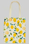 Lemon Print Tote Bag