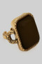 Color Resin Stone Open Ring