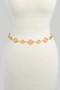 Hammered Spiral And Coin Link Chain Belt