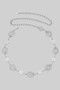 Hammered Spiral And Coin Link Chain Belt