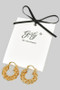 18K Gold Dipped Layered Chain Hoops