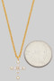 Baguette Cross Pendant Necklace