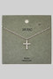 Baguette Cross Pendant Necklace
