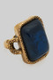 Color Resin Stone Open Ring