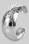 Polished Cuff Bracelet With Pressed Detail - #KB29550