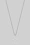 Baguette Cross Pendant Necklace
