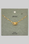Organic Textured Rondelle Charm Necklace