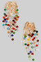 Fireworks Multi Beaded Drop Earrings