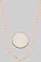 Teardrop Baguette Cz Pendant Necklace