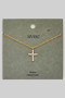 Baguette Cross Pendant Necklace