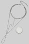 Stainless Steel Layered Hand Bead Chain W Ring Bracelet