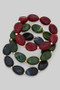 Three Piece Marble Bead Stretch Bracelet Set