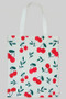 Cute Cherry Print Tote Bag