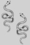 Textured Snake Drop Earrings - #E31158