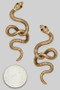 Textured Snake Drop Earrings - #E31158