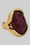 Color Resin Oval Stone Open Ring