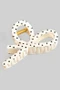 Polka Dot Print Bow Hair Clip