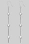 Triple Heart Tiered Drop Earrings