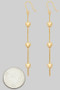 Triple Heart Tiered Drop Earrings