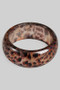 Glittery Acrylic Animal Print Bangle